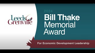 Summit 2024 | Bill Thake Memorial Economic Development Leadership Award