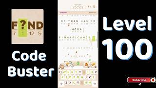 Code Busters Level 100 Walkthrough 🧩 | All Puzzle Solutions| Solutionguruji