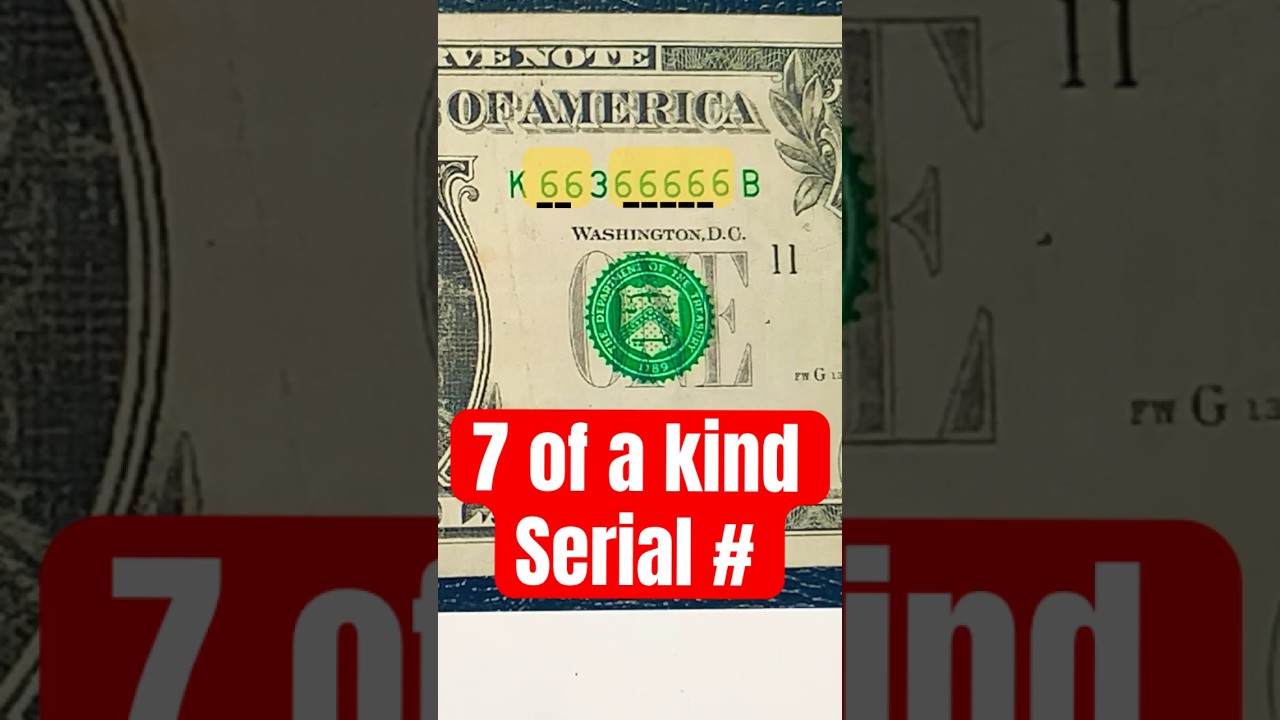 Lot of $1 & $5 Dollar Bill Quad Repeaters - Fancy Serial Numbers!