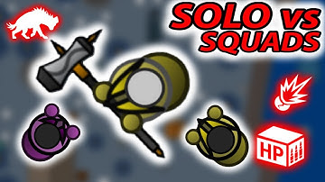 SOLO VS SQUADS IN THE COBALT MODE ! | SURVIV.IO