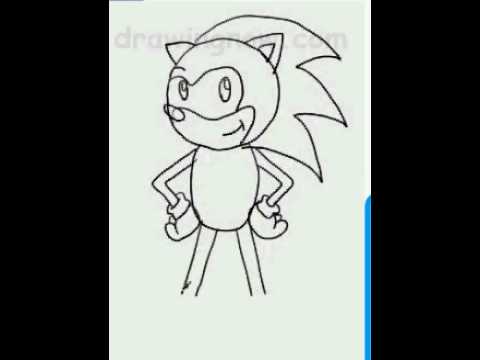 How To Draw Sonic The Hedgehog - YouTube