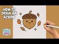 How to Draw an Acorn | Easy Acorn Drawing Tutorial Step by Step