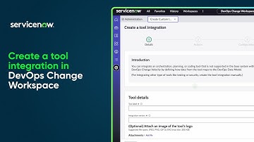 DevOps Change Workspace | Create a tool integration