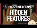 Procreate dreams hidden features