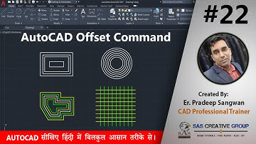 AutoCAD Offset Command | AutoCAD Tutorials 22 | Hindi/Urdu | #Autocad 2021-25 | #cad #offset #design