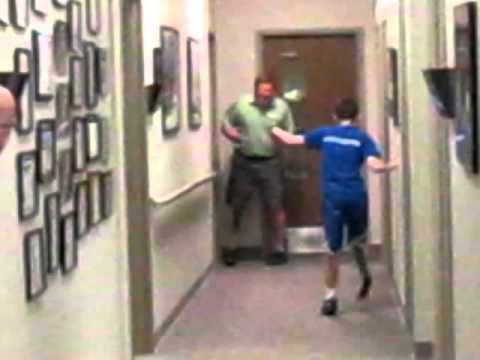 Truman walks - Truman tries out running with Bill ...