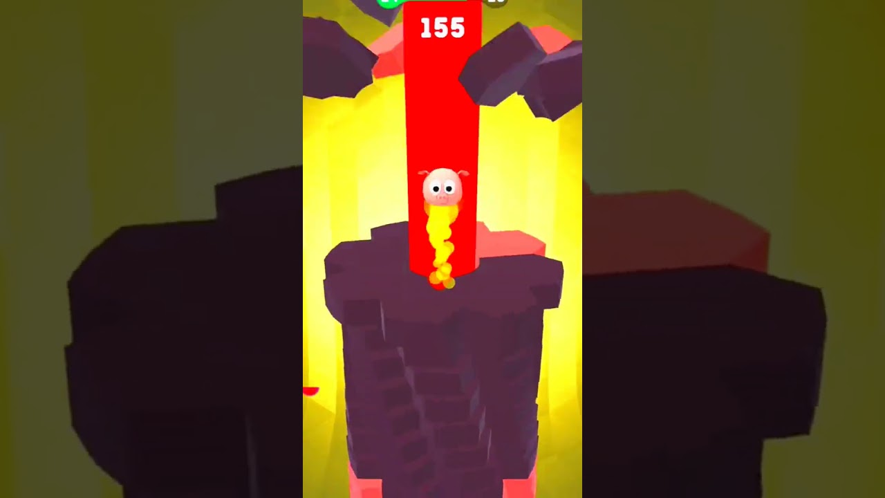 Drop Stack Ball Max Level Gameplay - short video - Android Walkthrough iOS 