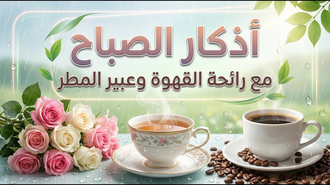 أذكار الصباح… Morning Reflections with Alaa Aql مطرٌ ووردٌ وشايٌ يرافق صباحات الطمأنينة علاء عقل