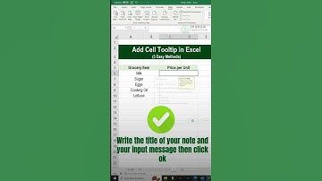 Add Cell Tooltip in Excel (3 Easy Methods)