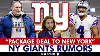 JUICY Giants Rumors: Dak Prescott & Bill Belichick A PACKAGE Deal To Giants? Nick Wright Discusses