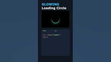 Glowing Loading Spinner with CSS 💫 #shorts #css #ytshorts Like & Subscribe!😍❤