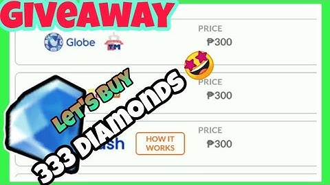 How to buy DIAMONDS in Mobile Legends Using Load Via Codashop | 333 Diamonds Giveaway
