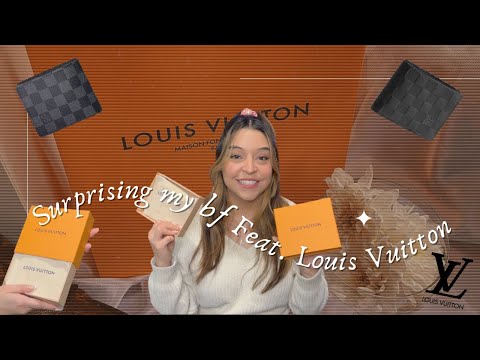 Surprising My Boyfriend with Louis Vuitton!🥰 | Unboxing Designer Wallet✨