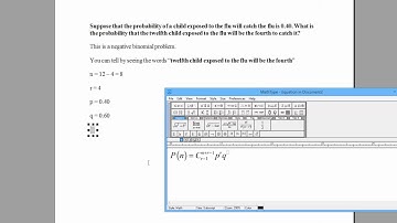 How to Solve a Negative Binomial Word Problem: Example #2. [HD]