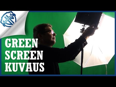 Green screen kuvaus | Videoneuvoksen studio-setup
