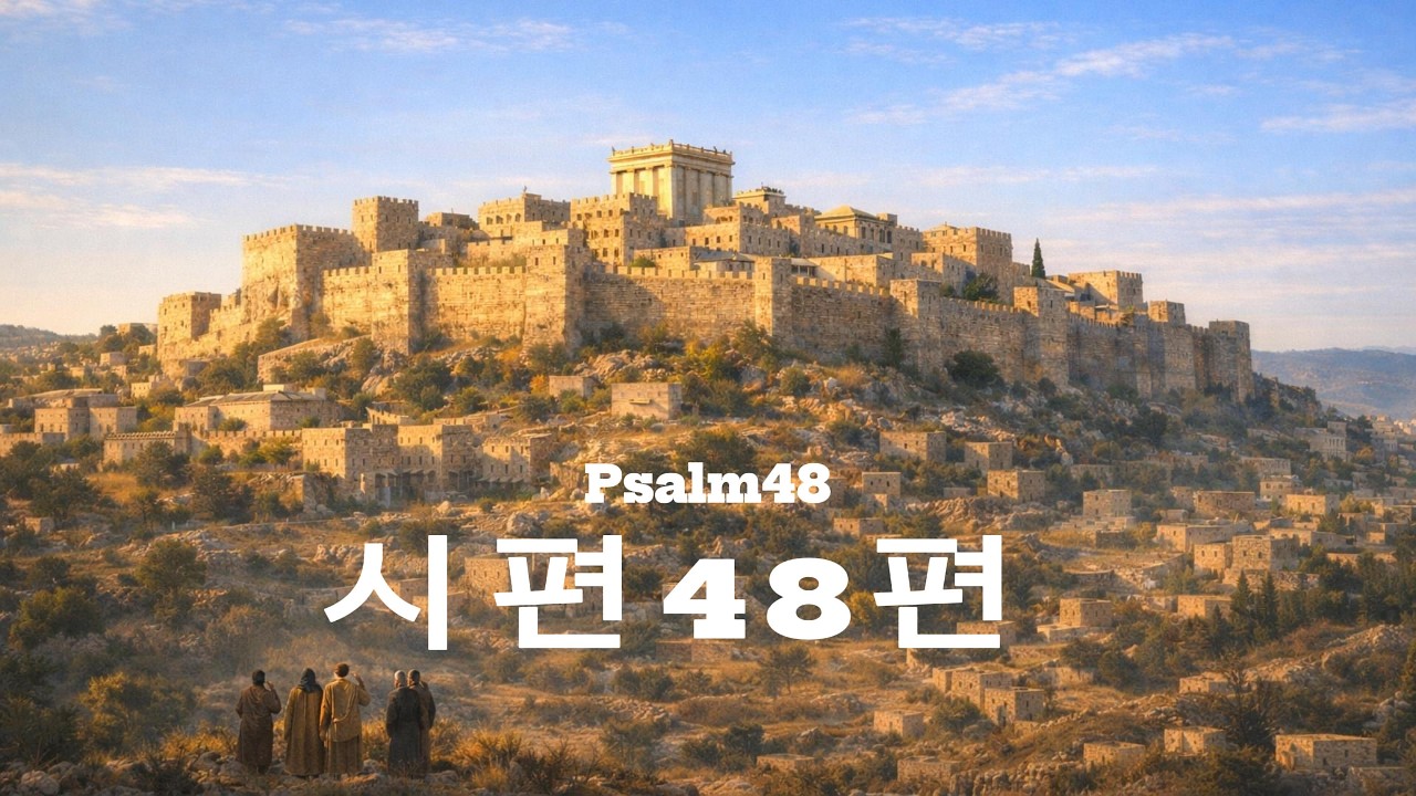 🌿마음이 평안해지는 시편 낭송 | 시편 48편 |위대하신 하나님과 거룩한 성의 영광|(KJV)