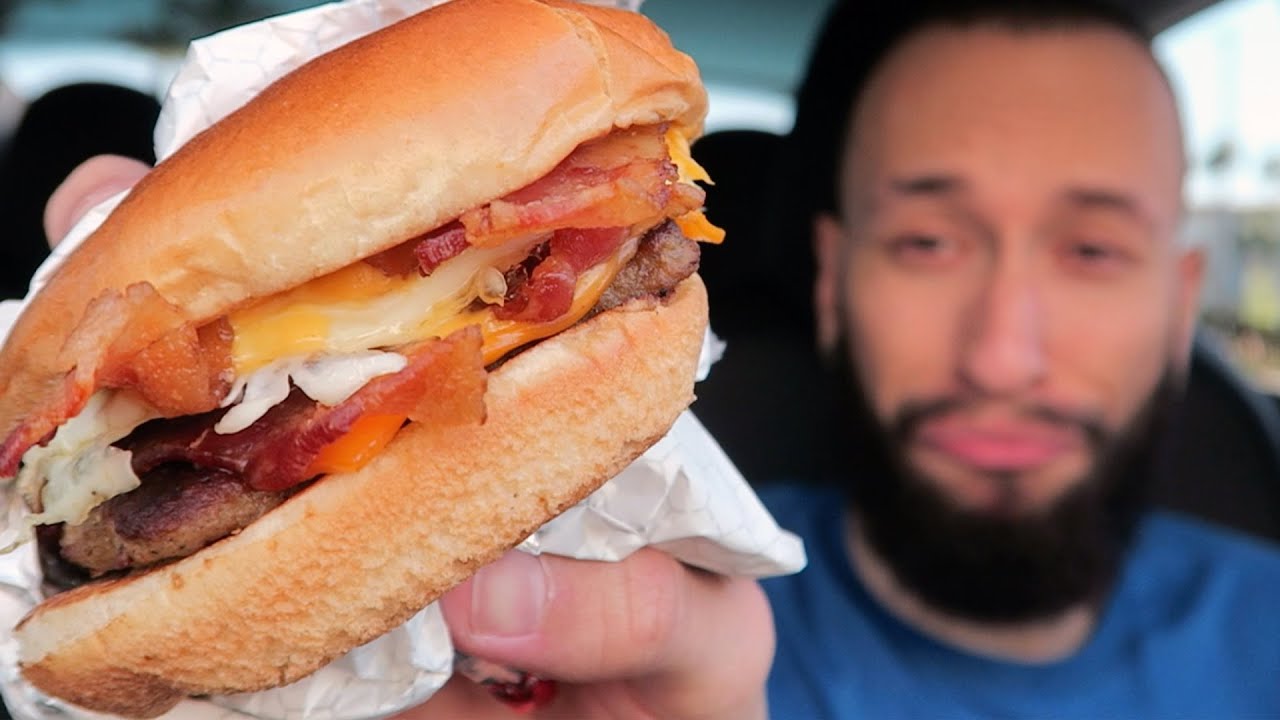Eating Wendy's Breakfast Baconator YouTube