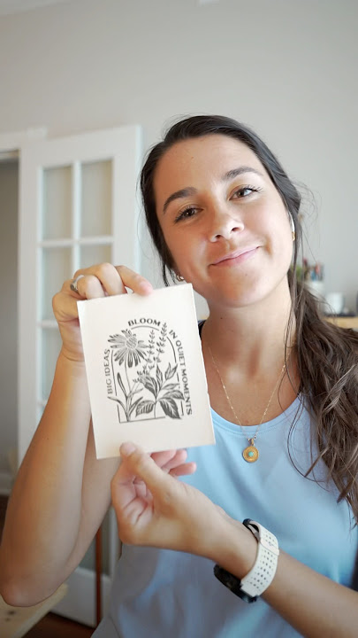 Illustration to Print process a lil reminder it’s okay to slow down 🌿 #printmaking #creativebiz