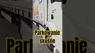 Parkowanie skośne - wjazd przodem wyjazd tyłem. kat. C+E egzamin