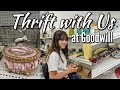 Thrifting at Goodwill with Us-Clothing and Home Decor Haul-Project Thrift 52 Week 45