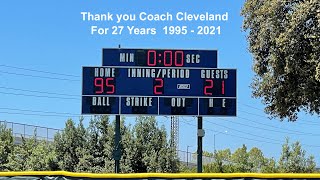 Thank You Coach Jim Cleveland
