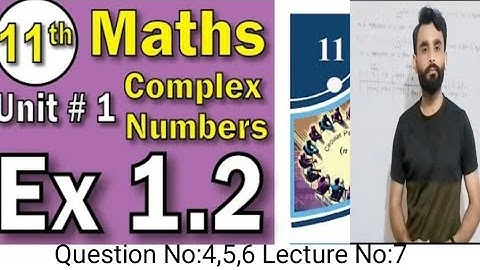 Exercise No:1.2 Q#4,5,6 Class 11th Mathematics