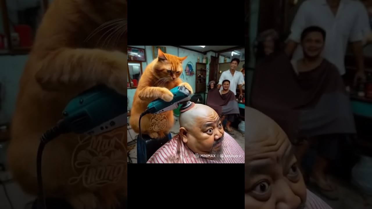 Ai cat haircut meme 