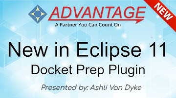 New in Eclipse 11: Docket Prep Plugin