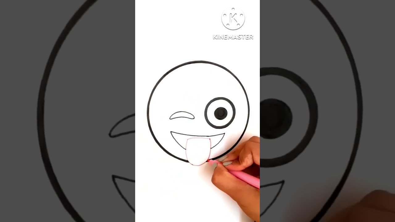 Teasing Face Emoji Easy Drawing Shorts Youtubeshorts Viral Trending Craftomaniabyshivi