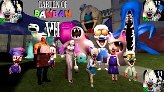 All Enemies In Ice Scream 9 X Garten Of Banban 7 | Ice Scream 9 Official Trailer | Ice Scream 8 Gob7