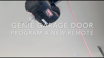 Genie Garage Door: Program a new remote in under a minute!