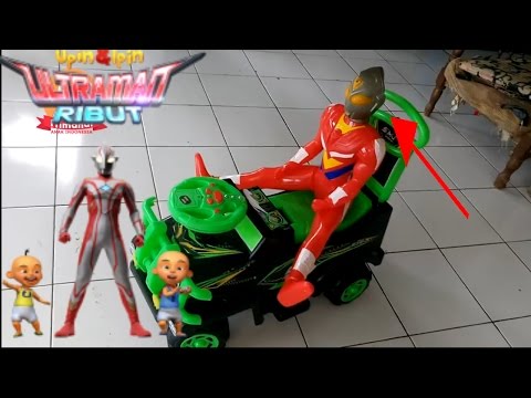 ULTRAMAN Ribut Ipin Dan Upin !! Versi Robot Mainan #Flimahdi42