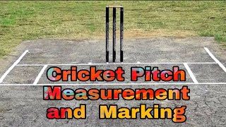 Cricket Pitch Measurement and Marking.(क्रिकेट पिच Measuremnet और Marking.)