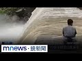 台中豪雨造成淹水和道路坍方