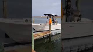 26 Carolina skiff going on Dock Blocks Center Console