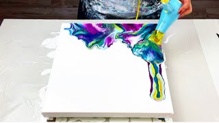 # 380  RAINBOW of Colours | Fluid Art Tutorial | Liquid Painting