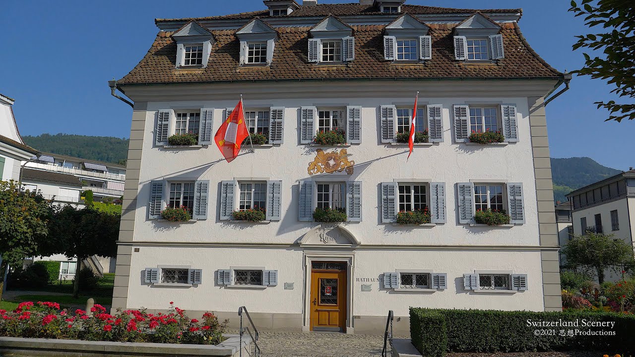4K Küssnacht Schwyz SWITZERLAND アルプス山脈
