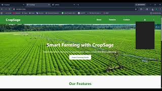 26IT20 - Crop sage: Predictive Modeling for Crop Yield and Agriculture using ML screenshot 5
