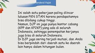 LULUSAN ANAK STAN BISA KERJA DIMANA YA? GAJINYA BERAPA???!