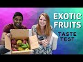 Malaysian tries exotic fruits in America