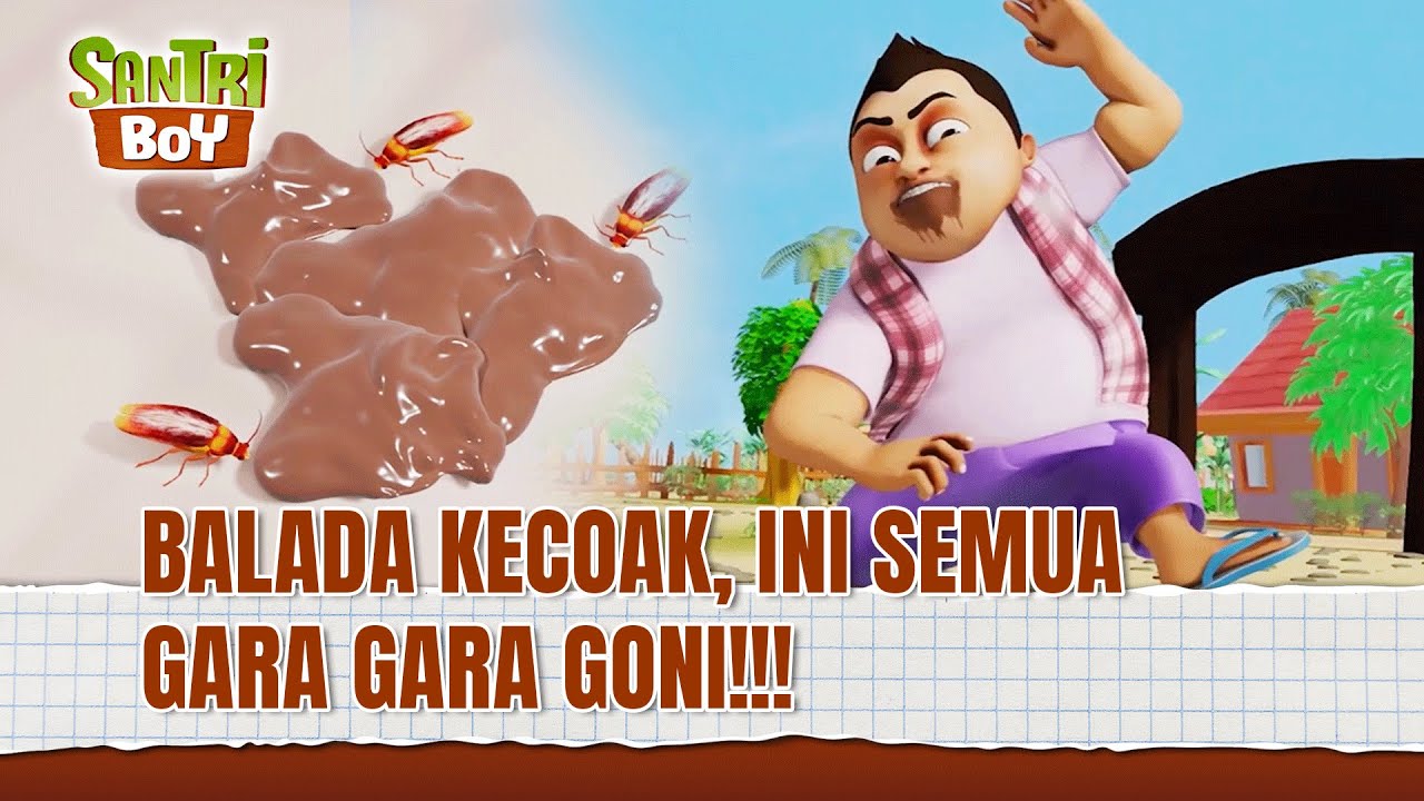 Sekolah Banyak Kecoak Gara gara Goni | Santri Boy FULL