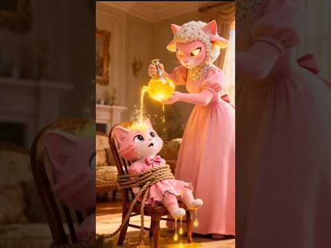 القطة الصغيرة وقعت في شر أعمالها