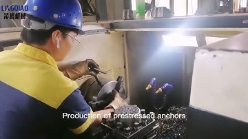 Concrete ground wedge strand cable anchorage post tension system—Liuzhou Lingqiao