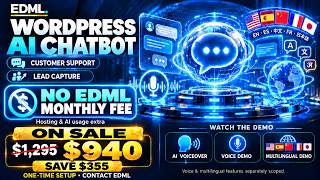 WordPress AI Chatbot Demo | $940 Setup, No EDML Monthly Fee