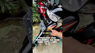Position or Location of the Frame Number and Engine Number of the old Honda Supra X Supra x #shor...