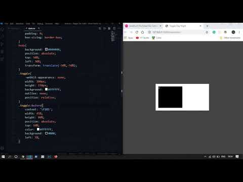 Toggle Day/Night Mode (UI) | HTML CSS | Labham Jain