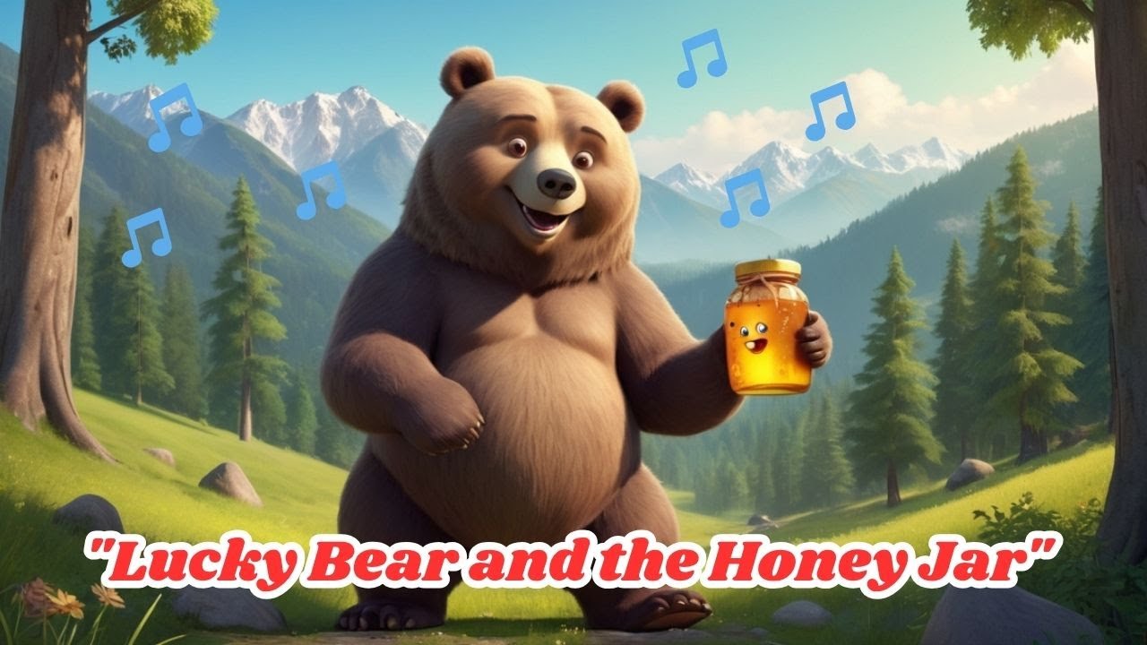 Lucky Bear and the Honey Jar | Animal Music Fun #ai #lucky #KidsSongs # ...