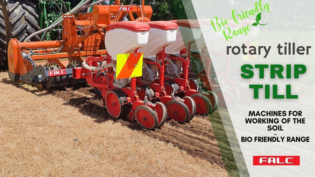 video Горизонтальная фреза FALC STRIP-TILL для тракторов от 130 до 220 л.с