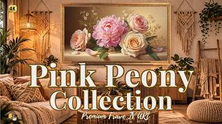 Soft Pink Peony TV Art | Elegant Floral Art for Samsung Frame TV #SoftPinkPeony screenshot 3