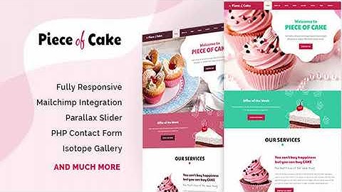 Piece of Cake - Responsive HTML5 Template | Themeforest Website Templates and Themes
